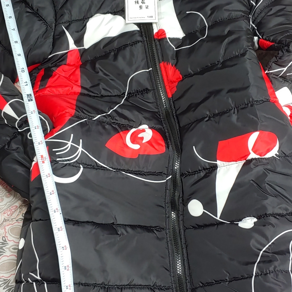 Girls mid length winter coat